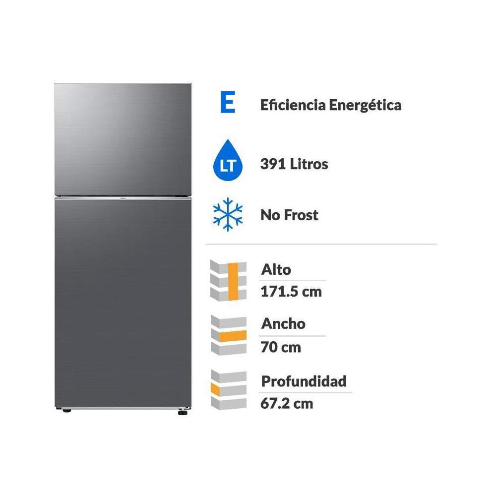 Refrigerador Top Freezer Samsung RT38CG6000S9ZS Space Max / No Frost / 391 Litros / E image number 1.0